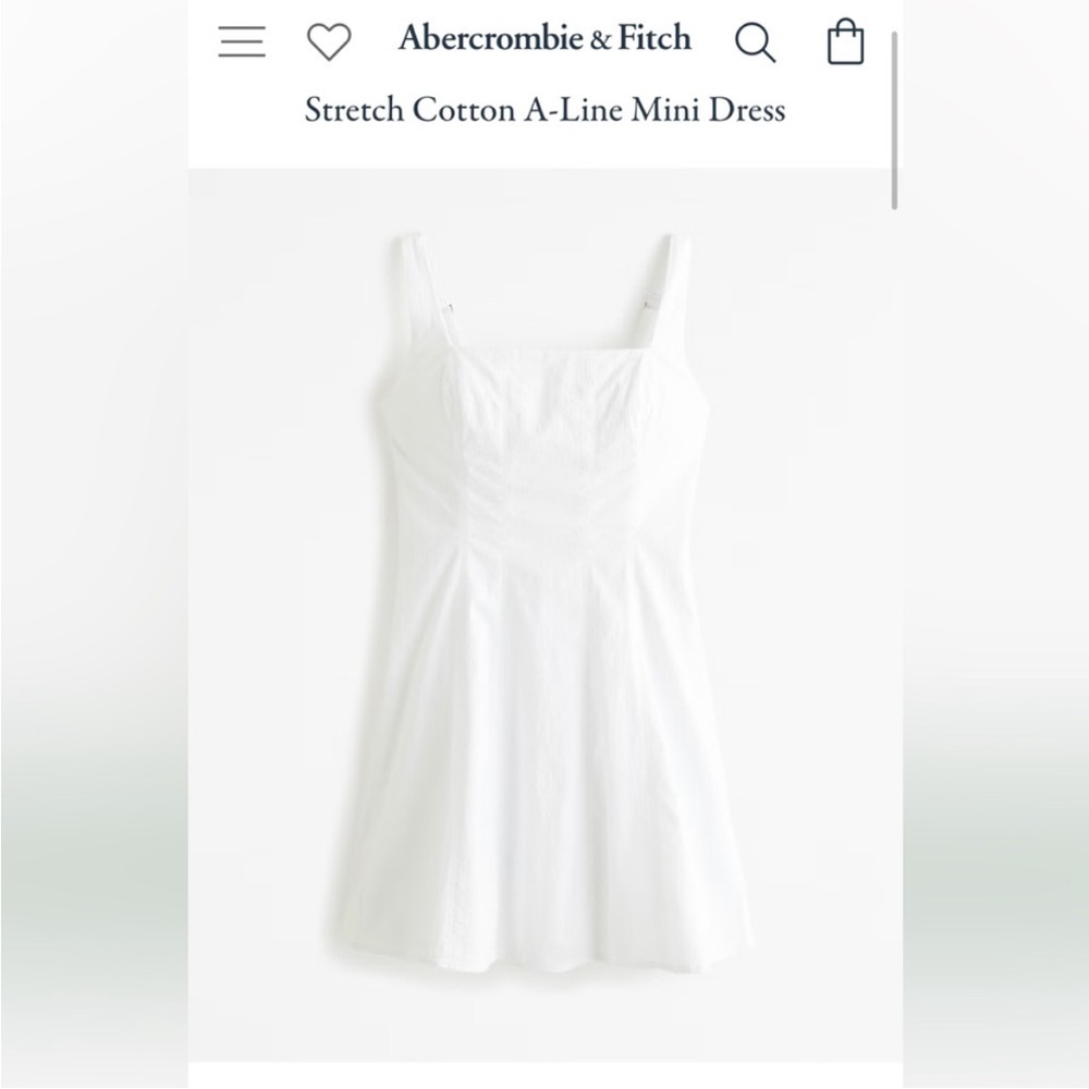 Abercrombie & Fitch Stretch Cotton White Dress